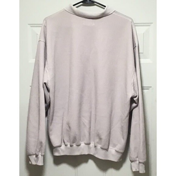 SCANDIA WOODS White Long Sleeve XL Shirt Elastic Waistline Pocket 4 Button - Picture 2 of 2